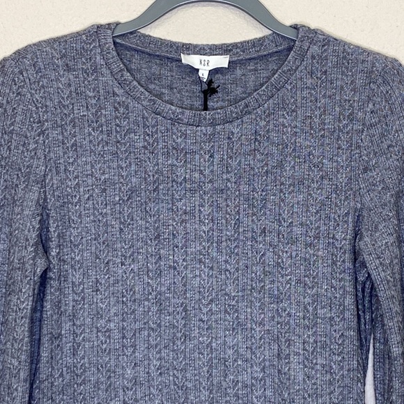 NSR Lucia Slit Ribbed Knit Dress Size L - Picture 3 of 11